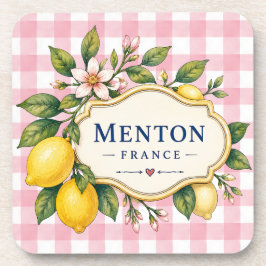 Porta-copo Menton Lemon Cote d Azur coasters