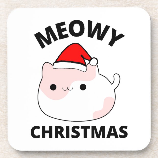 Porta-copo Meowy Christmas (Frente)