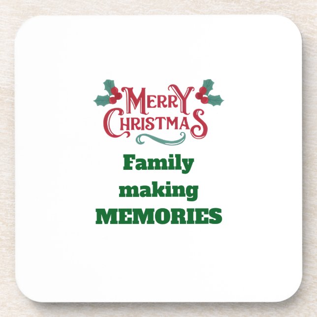 Porta-copo  Merry Christmas Beverage Coaster (Frente)