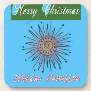 Porta-copo Merry Christmas Sunshine Holiday.png
