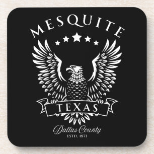 Porta-copo Mesquite Condado de Dallas Texas Águia Vintage