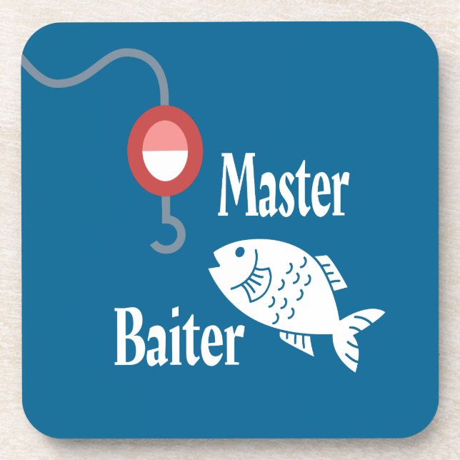 Porta-copo Mestre Baiter Pesca Funny Novelty Piada de Peixes (Frente)