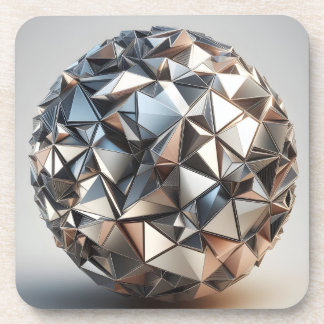 Porta-copo metal reflections design ball