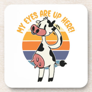 Porta-copo Meus olhos estão aqui em cima! - Pastas Engraçadas