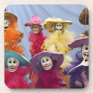 Porta-copo México. Catrinas Esqueleticas, figuras celebrando