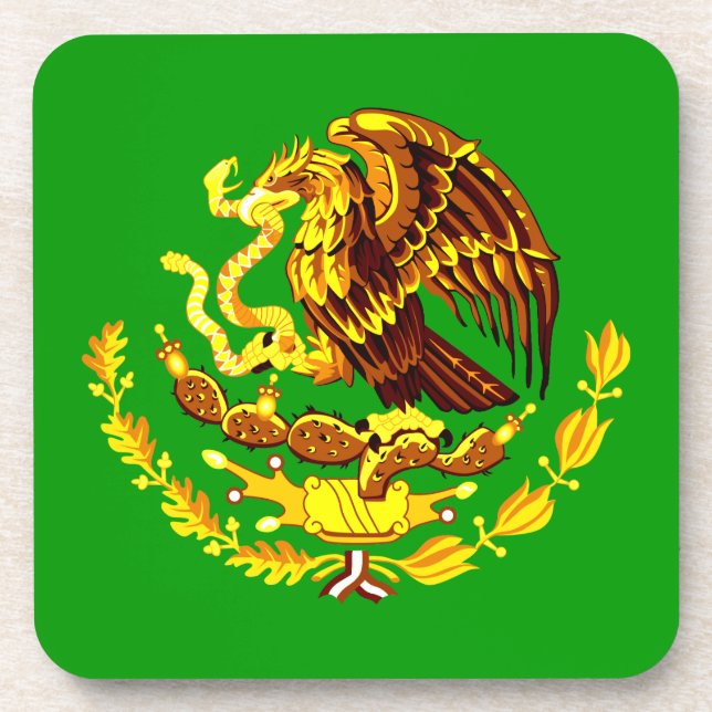 Porta-copo México COA Ouro (Frente)