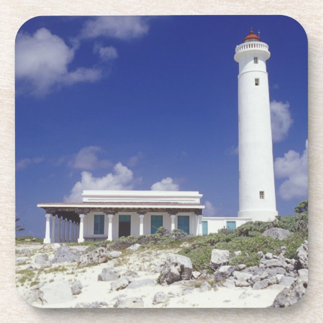 Porta-copo México, Cozumel. Farol Punta Sur Celarain. (Frente)