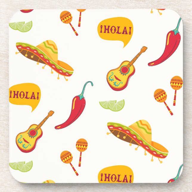 Porta-copo México inspirou padrão (Frente)