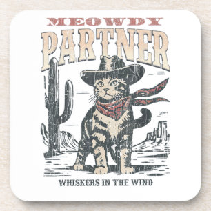 Porta-copo Miau Parceiro Cowboy Gato