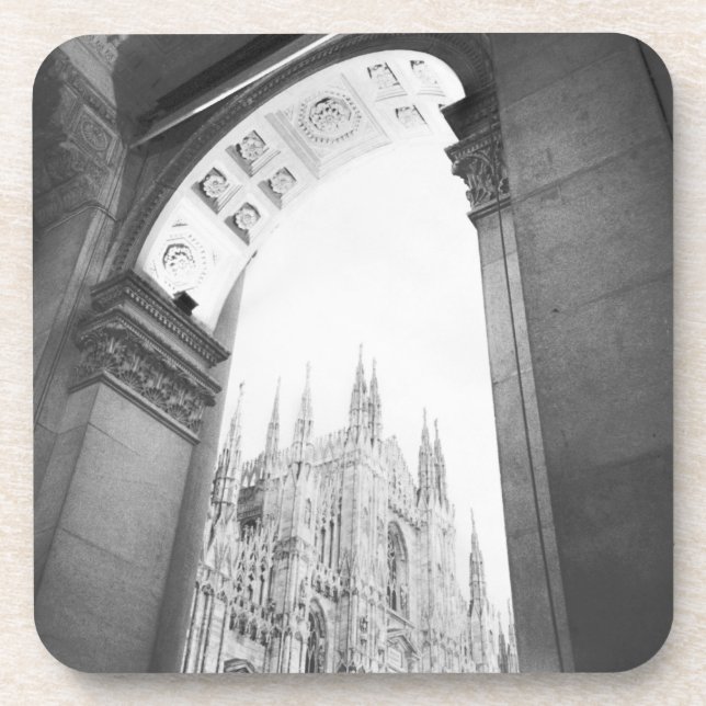 Porta-copo Milano Itália, Galleria View of the Duomo (Frente)