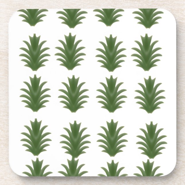 Porta-copo Minimalist Green Leaf Botanical Paper Plate (Frente)