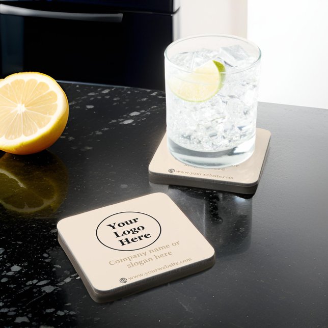 Porta-copo Mínimo bege simples (Criador carregado)