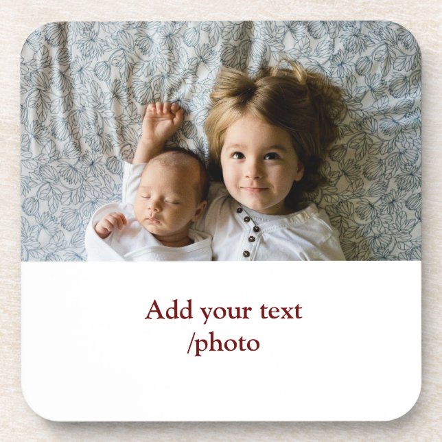 Porta-copo Mínimo simples ADICIONAR SUA FOTO TEXTO NATAL S (Frente)