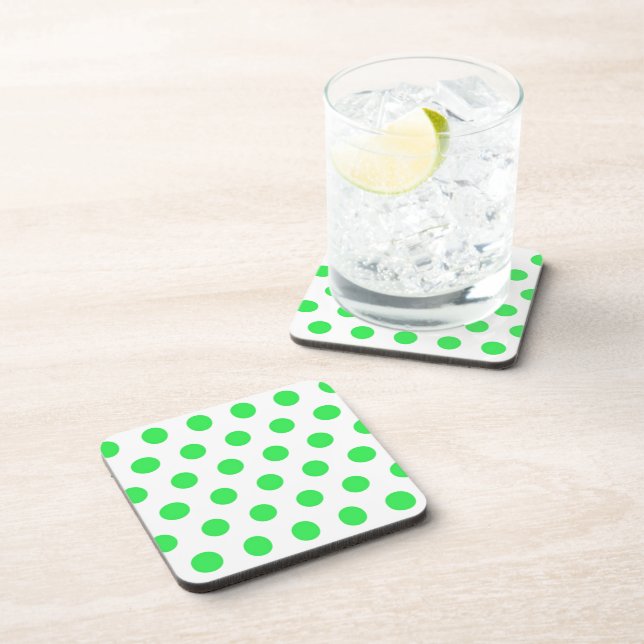 Porta-copo Mint Green Bolinhas (Lado Direito)