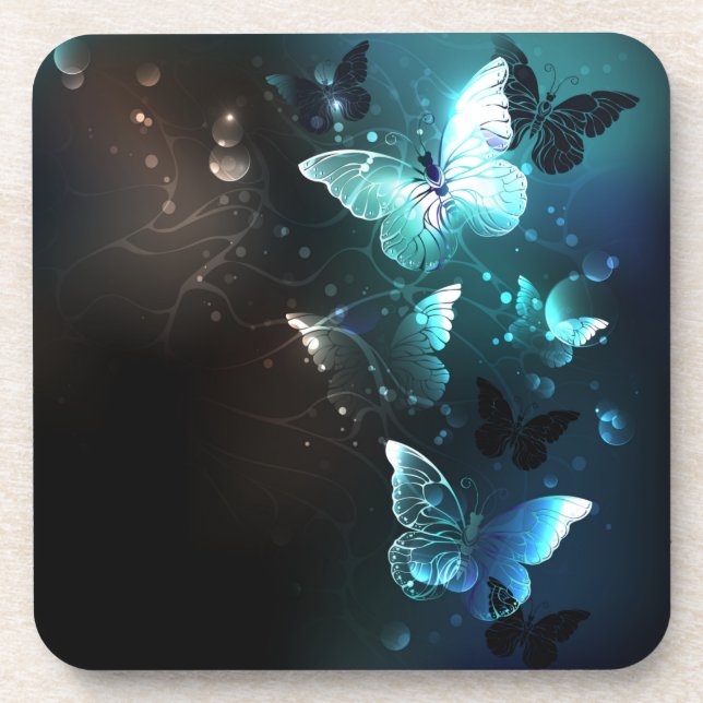 Porta-copo Mint Night Butterflies (Frente)