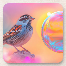 Porta-copo Minúscula colorida e bolha arco-íris