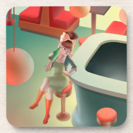 Porta-copo Miss Meow - Bar Noturno