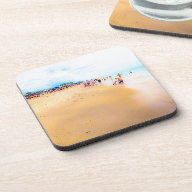 Porta-copo Misty Day at the Beach (Left Side)