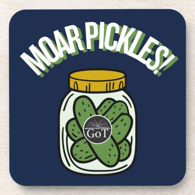 Porta-copo Moar Pickles! Beverage Coaster (Frente)