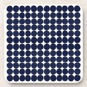 Porta-copo Modern black and white polka dot