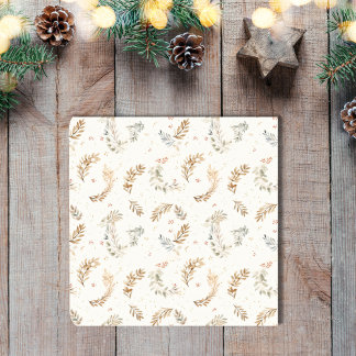 Porta-copo Modern Boho Chic - Folhas de Boêmia Neutra Beige M