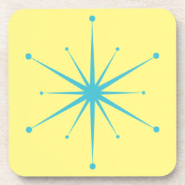 Porta-copo Moderno do século médio Retro Starburst