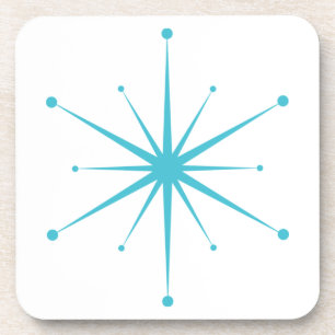 Porta-copo Moderno do século médio Retro Starburst