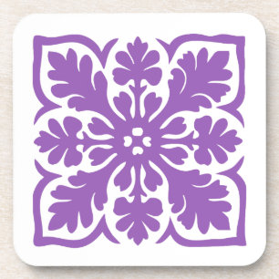 Porta-copo Moderno Havaiano Quilt Royal Purple Island Hawaii