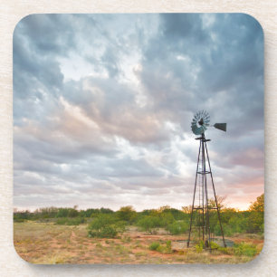 Porta-copo Moinho de Vento e Nuvens ao Pôr do Sol