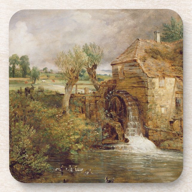 Porta-copo Moinho em Gillingham, Dorset, 1825-26 (óleo em (Frente)