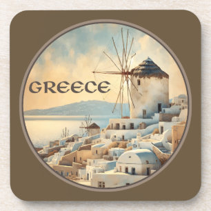 Porta-copo Moinhos de Vento de Mykonos na Grécia