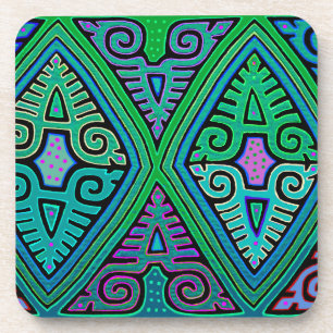 Porta-copo Mola de diamante indiano Kuna