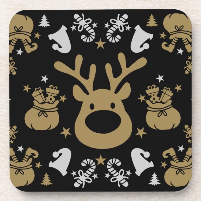 Porta-copo Molho de Natal Elf (Frente)