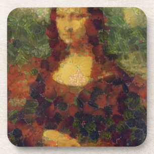 Porta-copo Mona Lisa Lettuce Fine Art Vegan Spoof