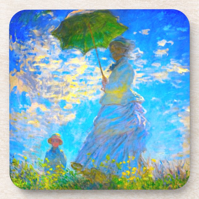 Porta-copo Monet Woman com Parasol (Frente)