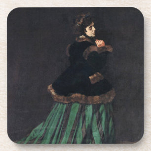 Porta-copo Monet Woman em Vestido Verde