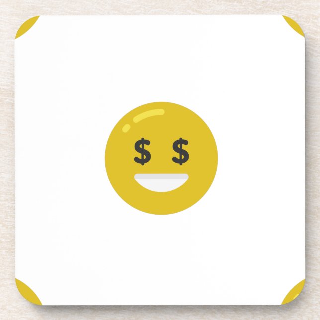 Porta-copo money eye emoji (Frente)