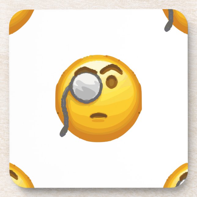 Porta-copo monóculo emoji (Frente)
