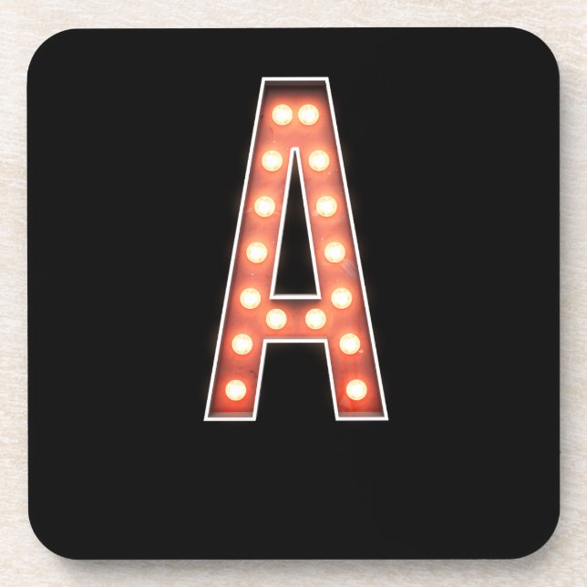 Porta-copo Monograma A Luzes Marqueadas (Frente)