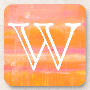 Porta-copo Monograma  Caribe Sky