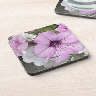 Porta-copo Monograma da Flor Fotográfica Púrpura bonito
