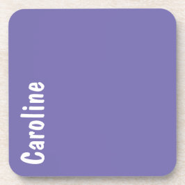 Porta-copo Monograma de Script de Assinatura Elegante