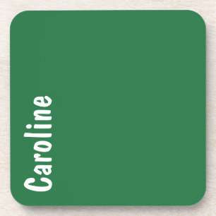 Porta-copo Monograma de Script de Assinatura Elegante