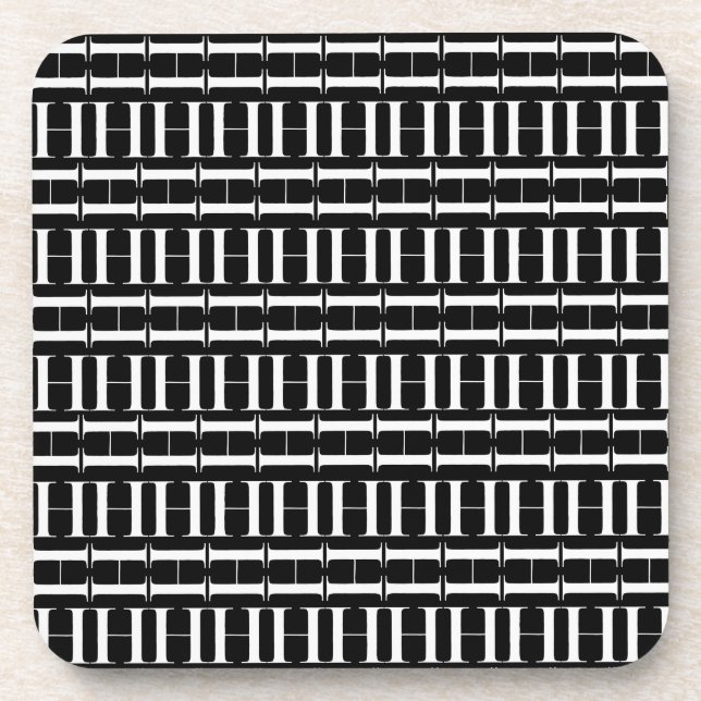 Porta-copo Monograma - Letra Inicial H (Frente)