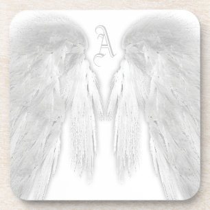 Porta-copo Monograma Personalizado Branco do ANGEL WINGS