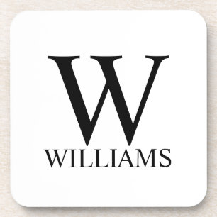 Porta-copo Monograma Personalizado Clássico e Co-Bebida de No