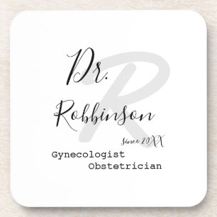 Porta-copo Monograma Personalizado de Obstetra Ginecologista