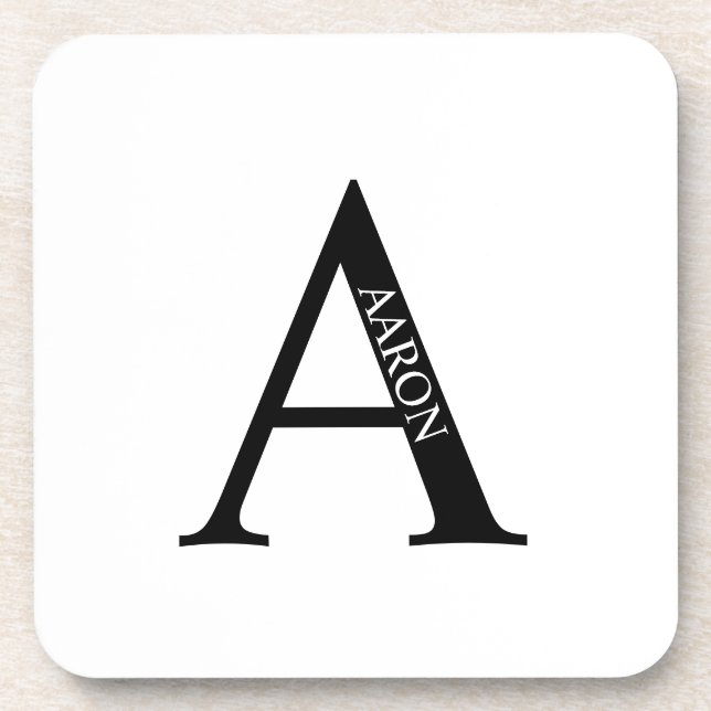 Porta-copo Monograma Personalizado e Codificadora de Bebidas  (Frente)