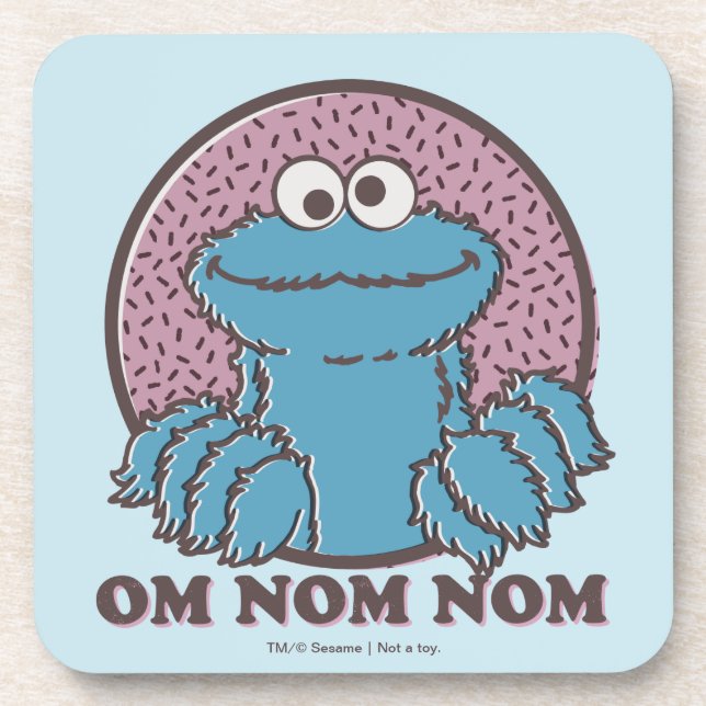 Porta-copo Monstro Come Biscoitos | Om Nom Nom (Frente)
