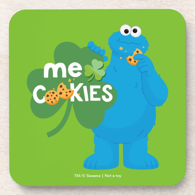 Porta-copo Monstro de cookies | Shamrock Love (Frente)